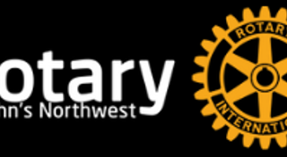 Rotary logo- black background